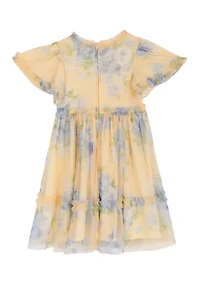 Girls 4-6 Floral Mesh Maxi Dress