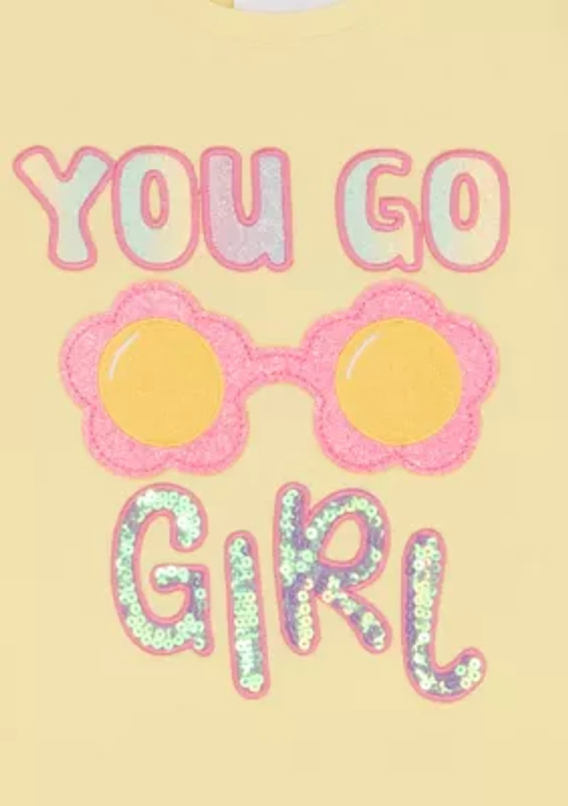 Girls 4-6 Go Girl Denim Jacket Tutu Set