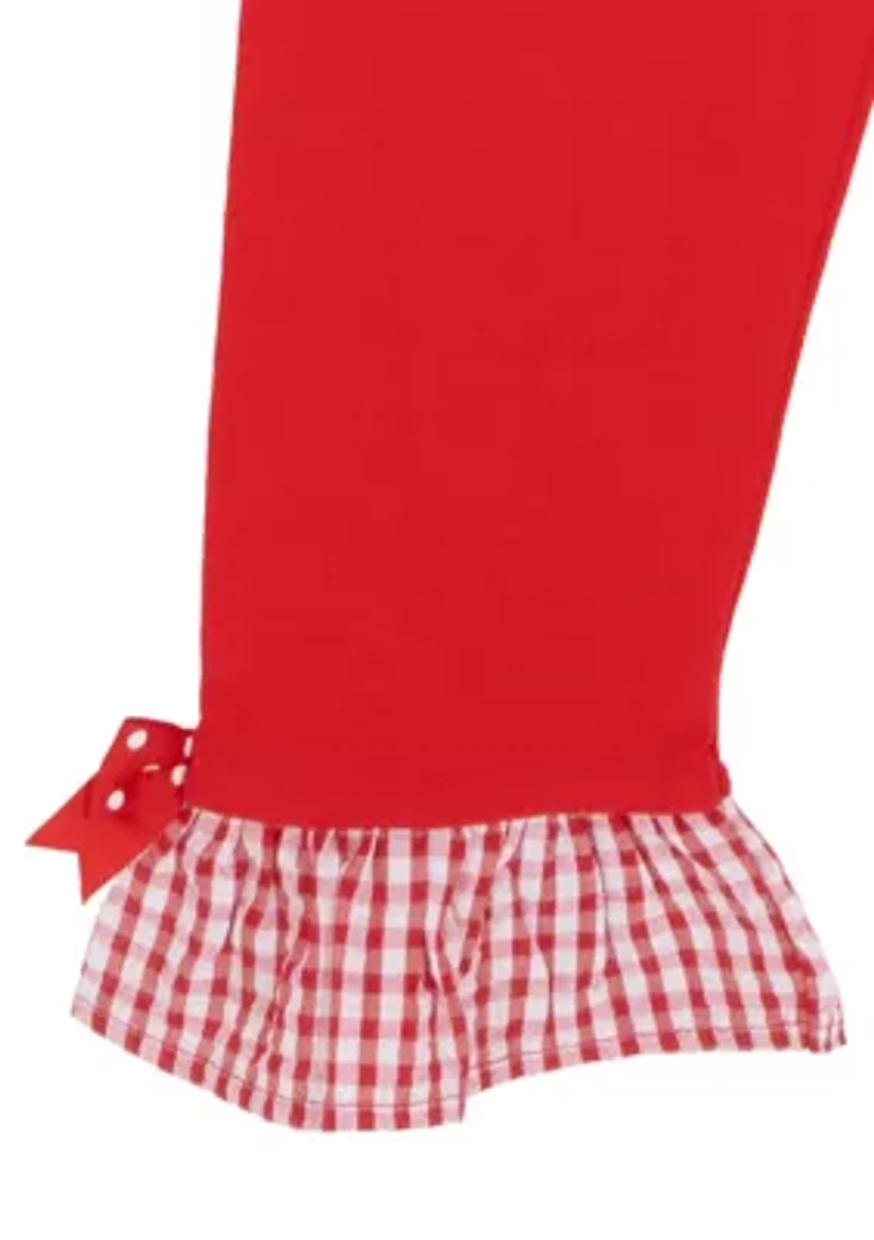 Girls 4-6 Strawberry Seersucker Capri Set