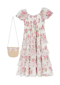 Girls 4-6 Print Chiffon Dress