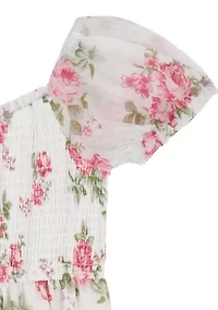 Girls 4-6 Print Chiffon Dress