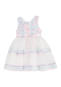 Girls 4-6 Flower Bodice Ribbon Skirt
