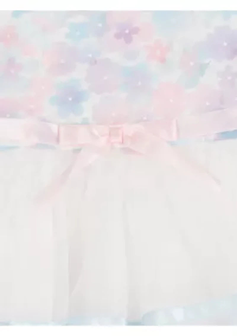 Girls 4-6 Flower Bodice Ribbon Skirt