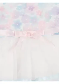 Girls 4-6 Flower Bodice Ribbon Skirt