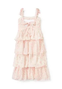 Girls 4-6 Tiered Printed Chiffon Set
