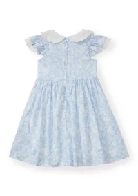 Girls 4-6x Floral Dress with Side Bows