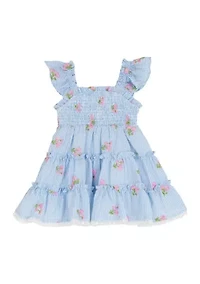 Girls 4-6 Floral Seersucker