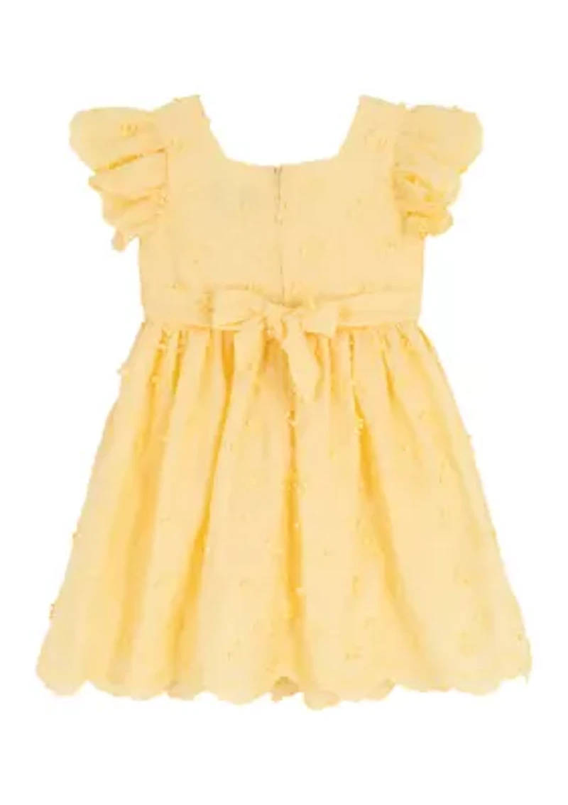 Girls 4-6 Floral Embroidery Dress