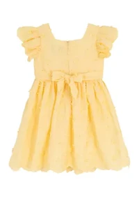 Girls 4-6 Floral Embroidery Dress