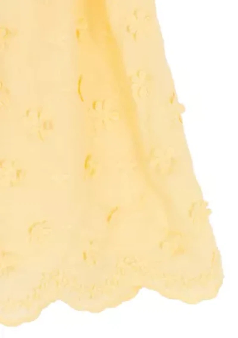 Girls 4-6 Floral Embroidery Dress