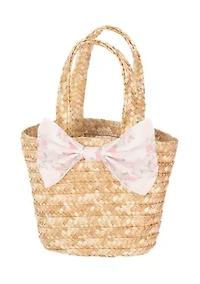 Girls 4-6x Seersucker Floral Bow Dress