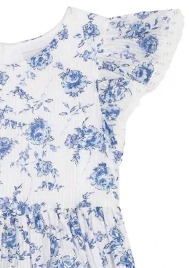 Girls 4-6 Floral Toile Dress