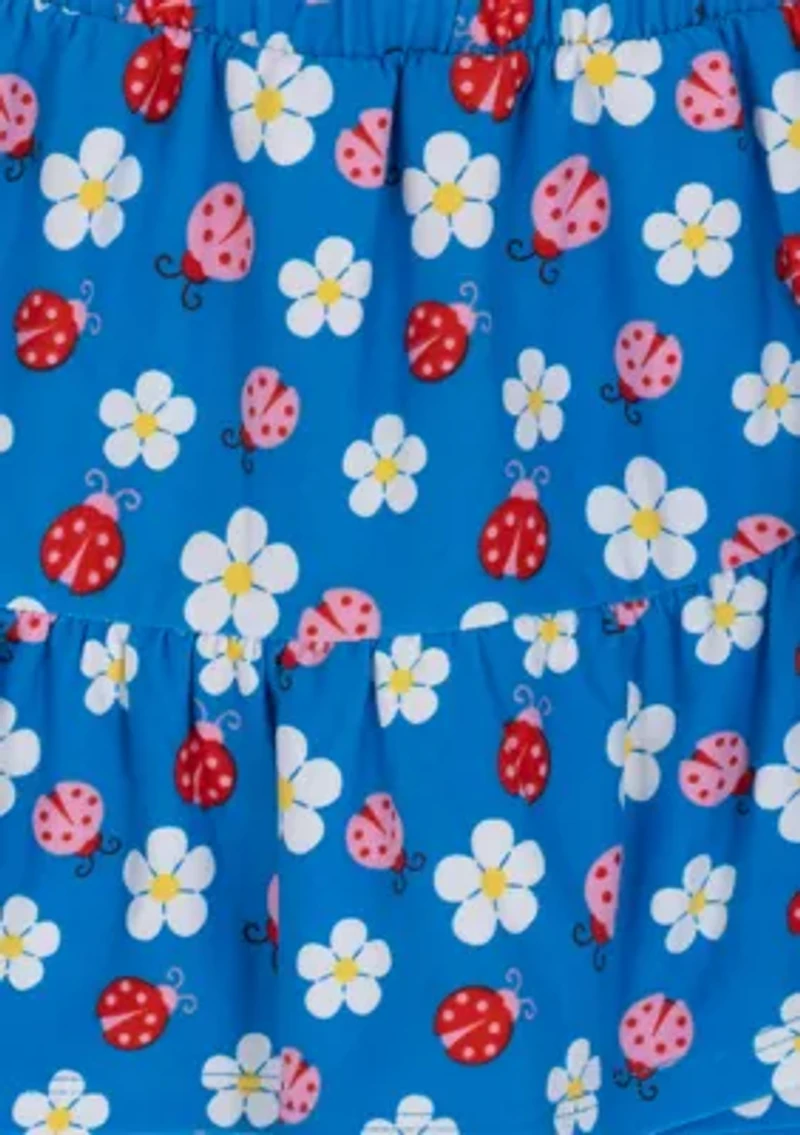 Girls 4-6x Flower Knit Top and Skort