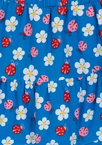 Girls 4-6x Flower Knit Top and Skort