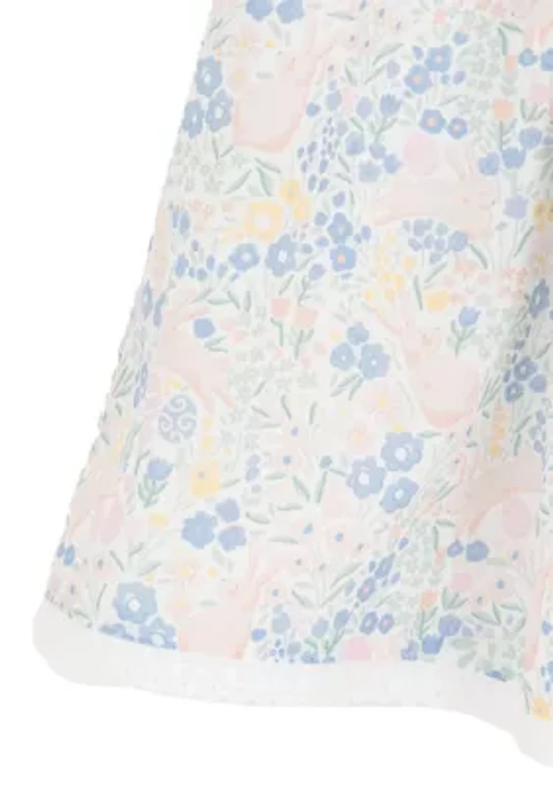 Girls 4-6x Floral Eyelet Dress