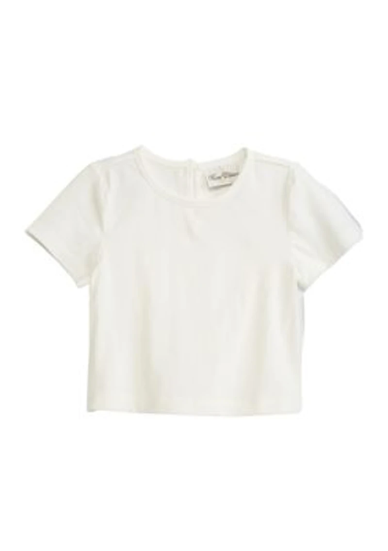 Girls 4-6x Floral Printed Top and Wide Leg Pants Set