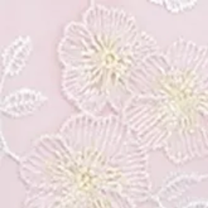 Girls 7-16 Lurex Embroidered Mesh Dress with Two Tone Hi Low Skirt