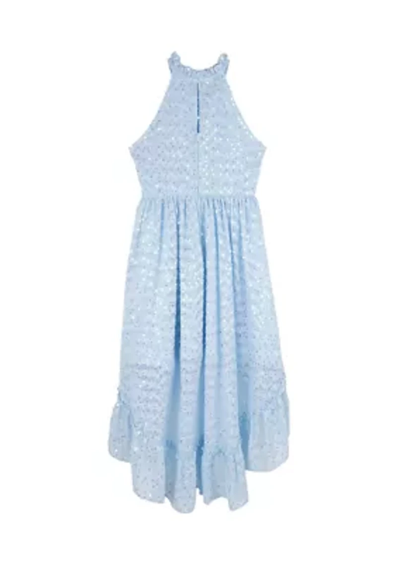 Girls 7-16 Sequin High Low Dress