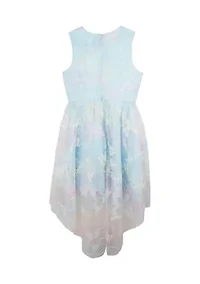 Girls 7-16 Butterfly Mesh Dress