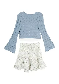 Girls 7-16 3-Piece Skirt Set
