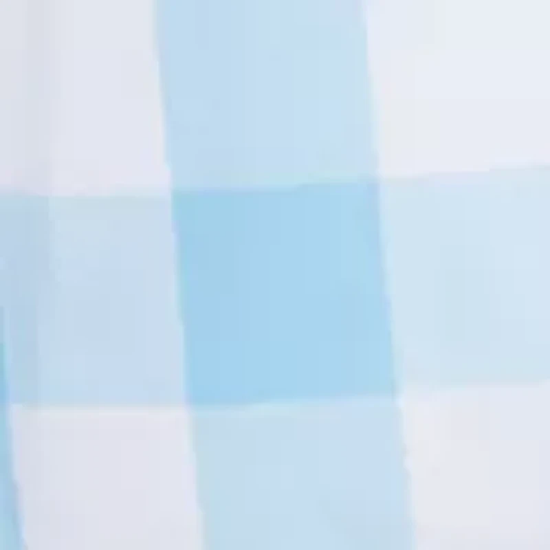 Girls 7-16 Blue White Gingham Dress