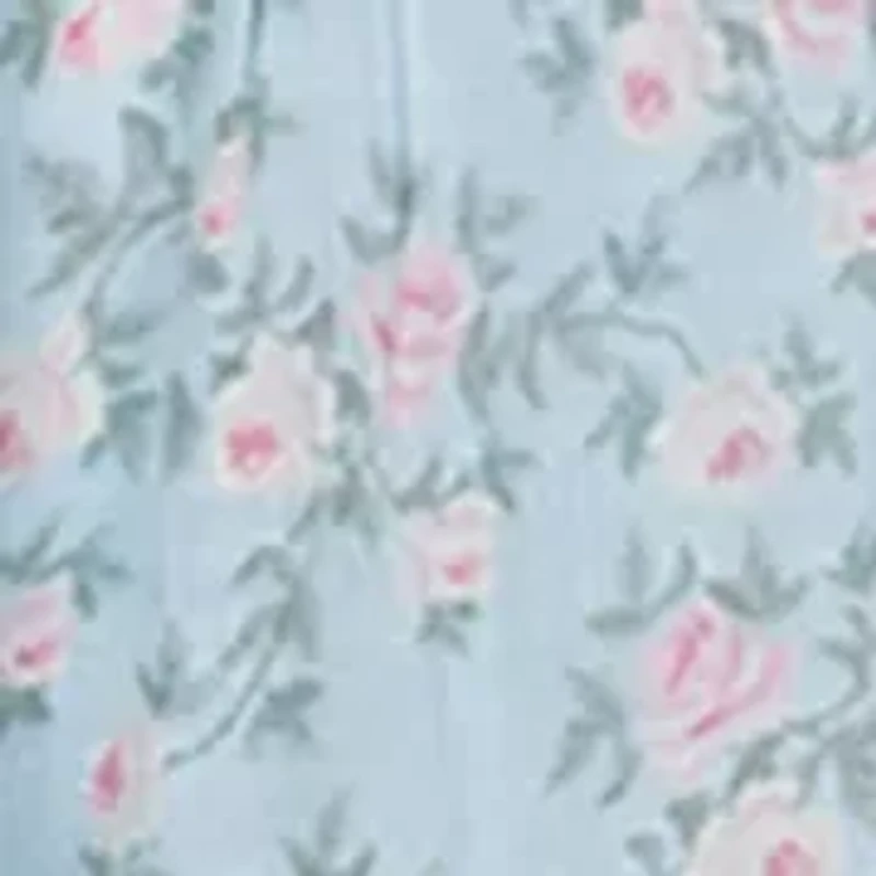 Girls 7-16 Puff Sleeve Floral Romper