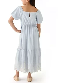 Girls 7-16 Lace Inset Maxi Dress