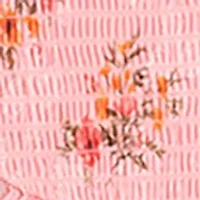 Girls 7-16 Flutter Sleeve Printed Burnout Smock Waist Dress