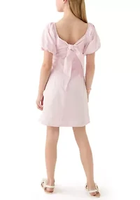 Girls 7-16 Bow Back Dress