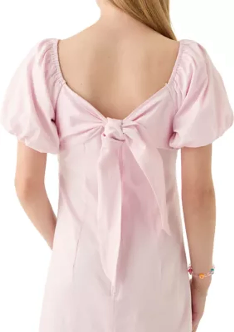 Girls 7-16 Bow Back Dress