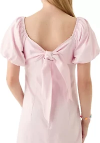 Girls 7-16 Bow Back Dress