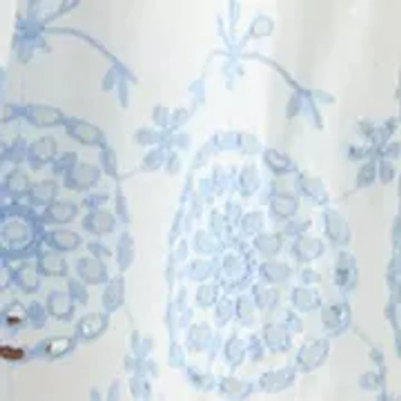 Girls 7-16 Eyelet Trim Dress