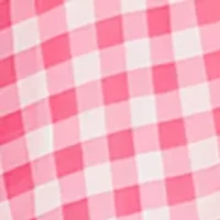Girls 7-16 Gingham Printed High Low Chiffon Maxi Dress