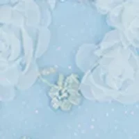 Girls 7-16 Blue Floral Soutache Dress