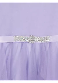 Girls 7-16 Lavender Ombre Cascade Maxi Dress