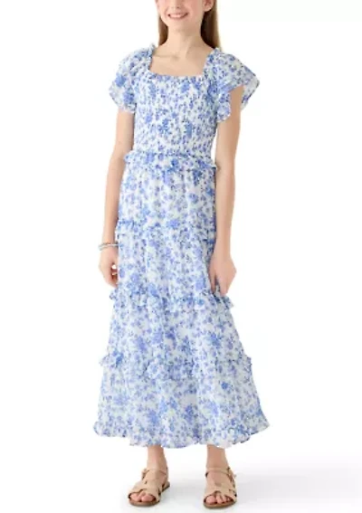 Girls 7-16 Floral Maxi Dress