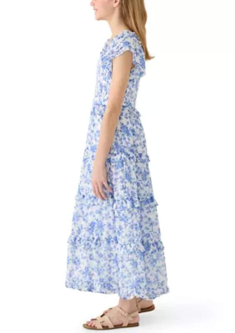 Girls 7-16 Floral Maxi Dress
