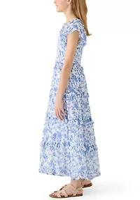 Girls 7-16 Floral Maxi Dress