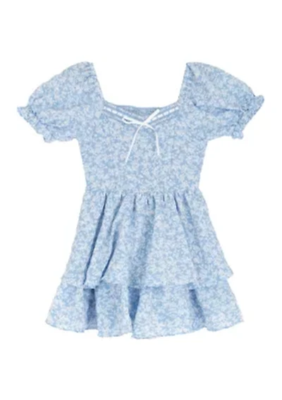 Girls 7-16 Floral Romper