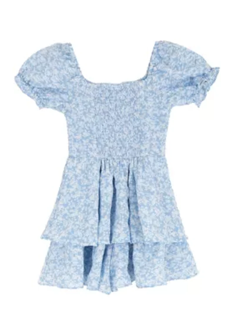 Girls 7-16 Floral Romper