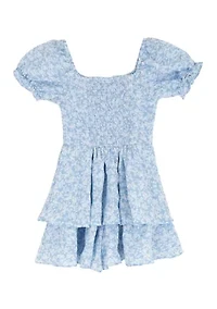 Girls 7-16 Floral Romper