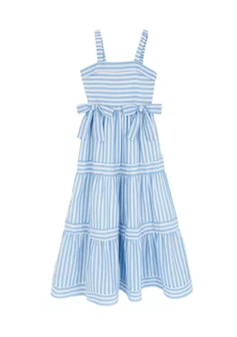 Girls 7-16 Striped Maxi Dress