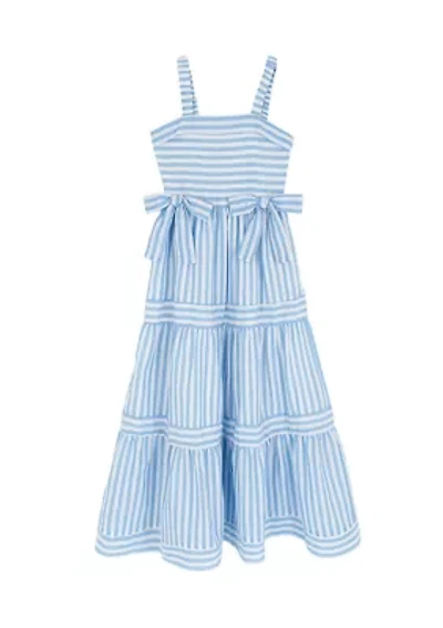 Girls 7-16 Striped Maxi Dress