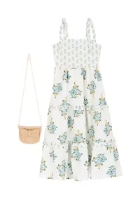 Girls 7-16 Mixed Floral Print Maxi Dress