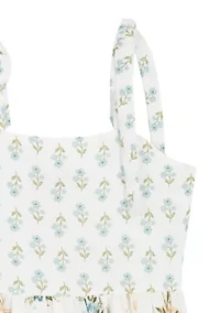 Girls 7-16 Mixed Floral Print Maxi Dress