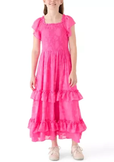 Girls 7-16 Burnout Maxi Dress