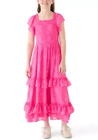 Girls 7-16 Burnout Maxi Dress