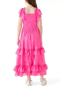 Girls 7-16 Burnout Maxi Dress