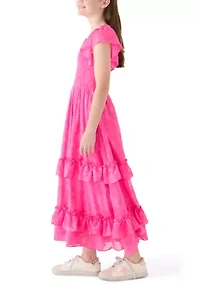 Girls 7-16 Burnout Maxi Dress