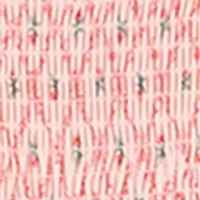 Girls 7-16 Smocked Trellis Printed Tier Dress